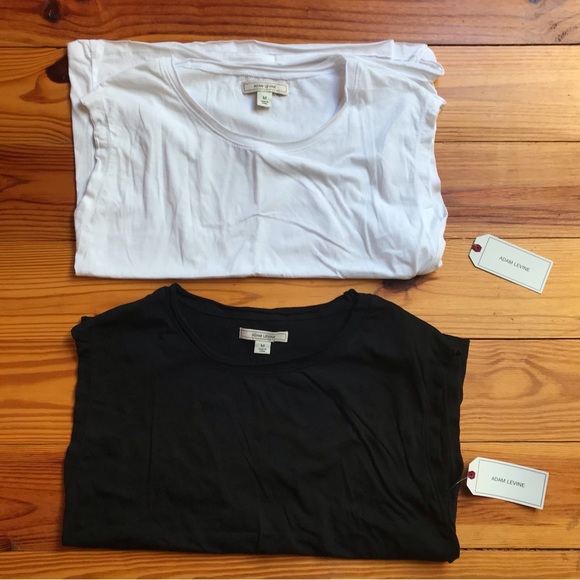 Adam Levine Black White Wing Back Design Tee, NWT, M - Picture 1 of 10